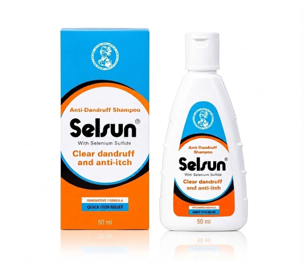 Selsun Anti-Dandruff Shampoo for Dandruff Control & Itchy Scalp 50ml
