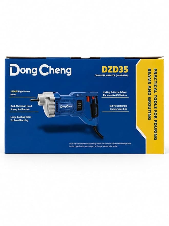 Dongcheng DZD35 Hand Concrete Vibrator 1200W Heavy-Duty Concrete Compactor hardware & machinery — thumbnail 6 of 9