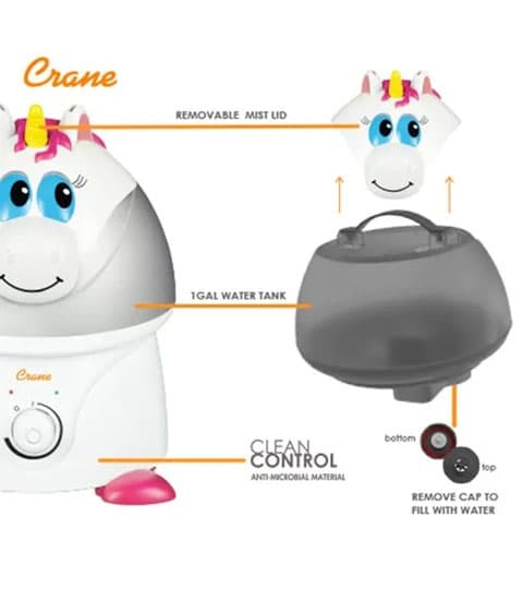 Crane Crane Misty the Unicorn Humidifier EE-8249 electronics — thumbnail 3 of 3