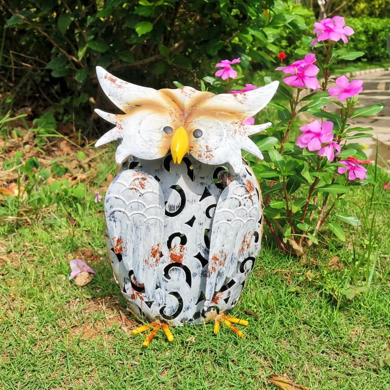 Senwell Metal Owl with LED Solar Light (W-G1800203)