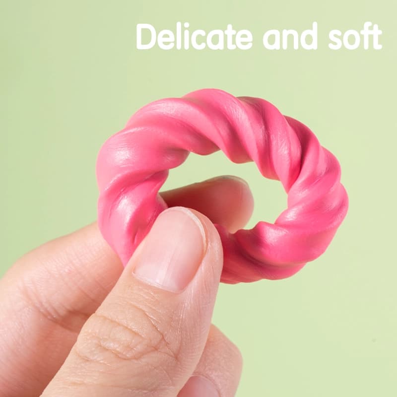 Deli Deli EH712-6 Plasticine Modeling Clay Set – 6 Bright Colors | 70g Soft Non-Drying Clay for Kids & Crafts stationary,… — thumbnail 4 of 5