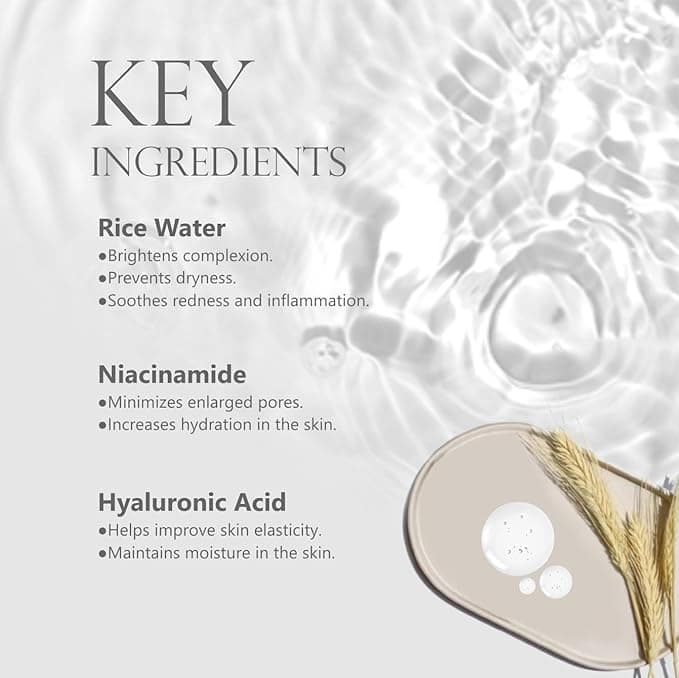 No Brand Lord's Secrets Korean Glass Skin Rice Water Brightening Toner 100ml | Hydrating & Glow Toner daily essentials &… — thumbnail 4 of 5