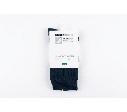 Bossini Cotton Socks for Men – Blue daily essentials & lifestyle — thumbnail 2 of 2