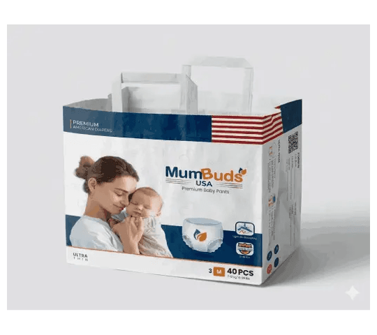 MumBuds Disposable Zip-Lock Baby Pant Diaper XXL34 – Extra Extra Large Baby Pants (16–22 kg, 34 Pcs)