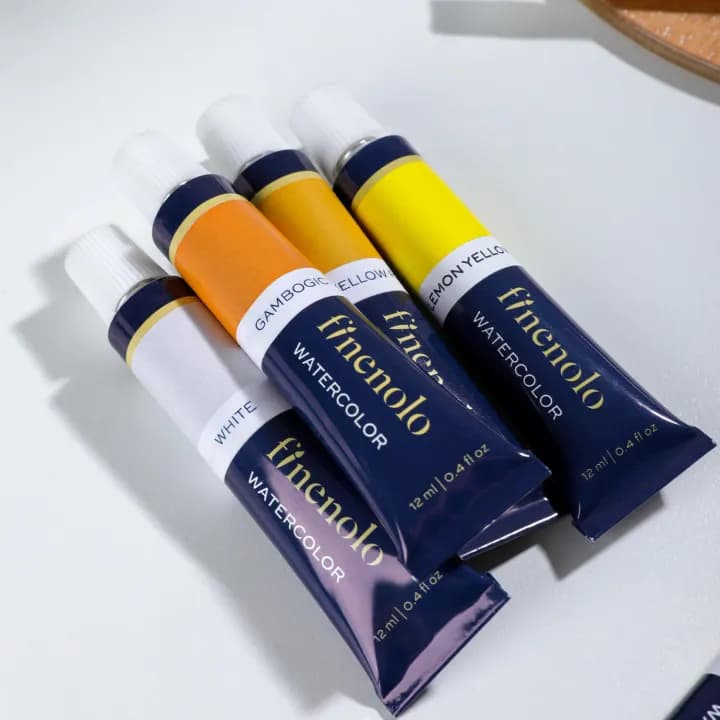 Deli Deli EC19-12 Finenolo Water Colour Paint Set 12 Colors 12ml Tubes for Students & Artists stationary, toys & sports — thumbnail 6 of 6