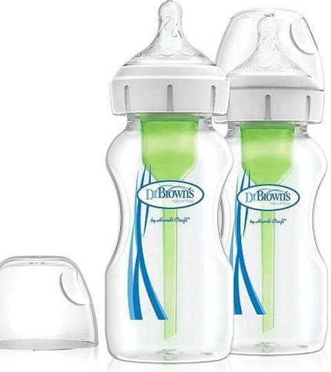 Dr. Brown's 9 Oz/270 Ml Options+ Wide-Neck Bottle Pp 2-Pack, Wb92600-Esx