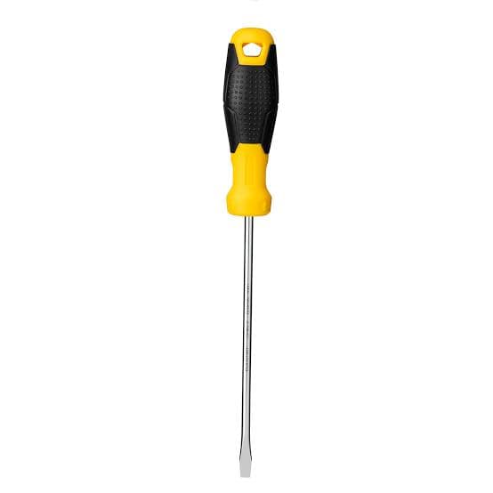 Deli Tools EDL6351501 5x150mm Slotted Screwdriver | Magnetic Flat Head CR-V Steel