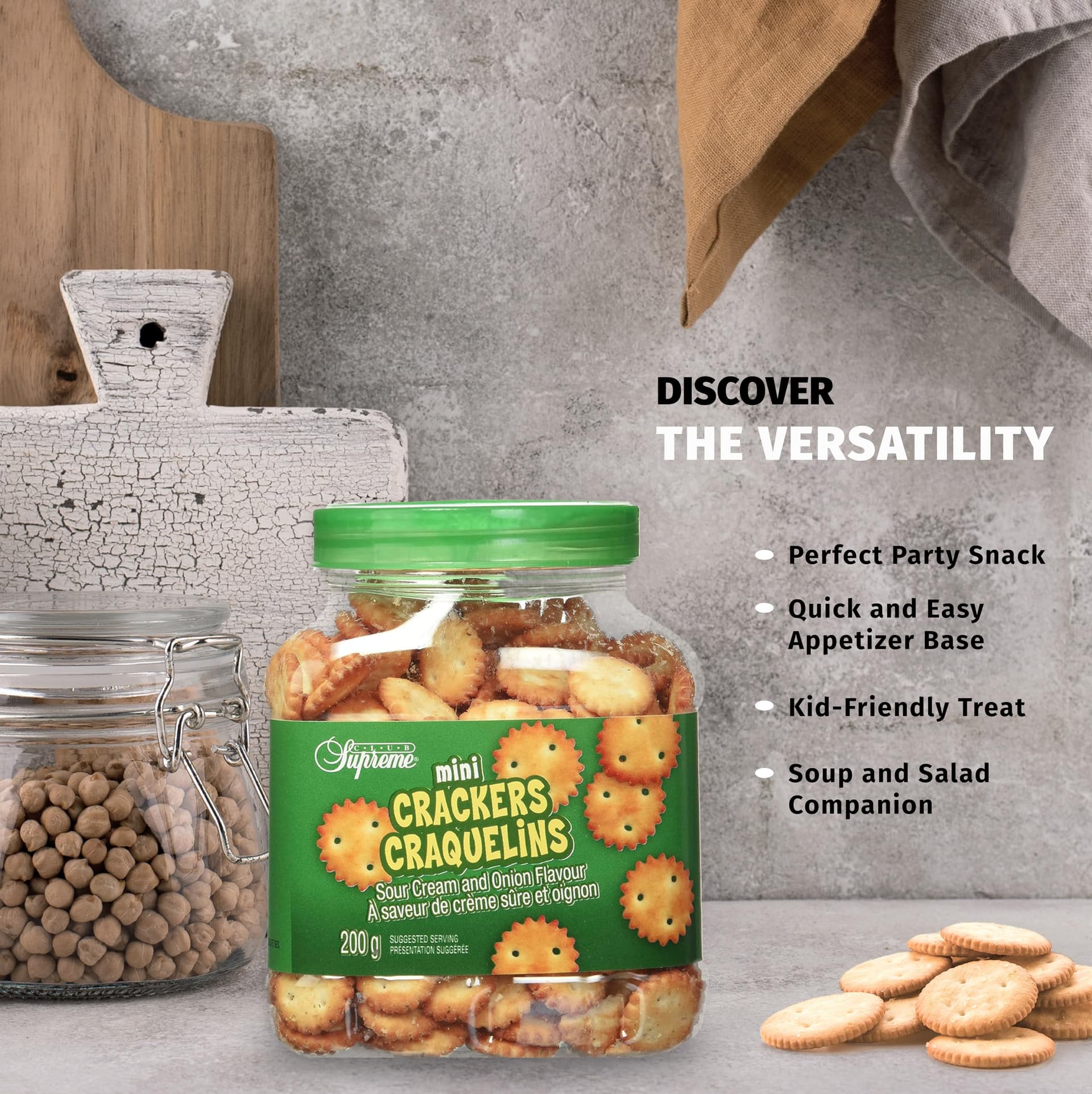 Dynas Dyans Mini Crackers Jar 227 gm Sour Cream | Crispy & Creamy Snack daily essentials & lifestyle — thumbnail 3 of 4