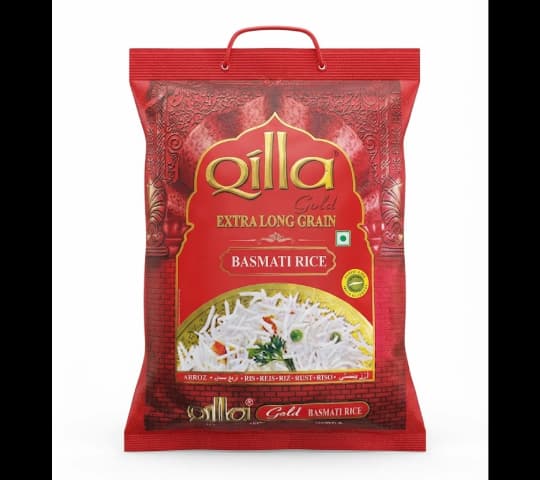 LQ Lal Qilla Gold Basmati Rice 5kg | Premium Long Grain Aromatic Rice