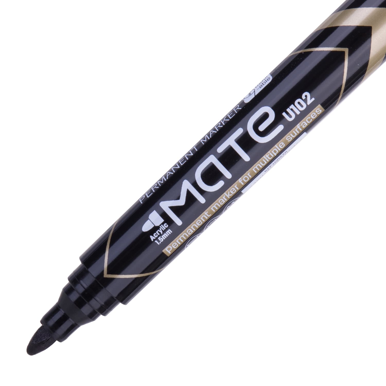 Deli Deli EU10220 Permanent Marker | 1.5mm Bullet Tip | Waterproof Quick-Dry Marker | Black | Multi-Surface Marker… — thumbnail 4 of 4