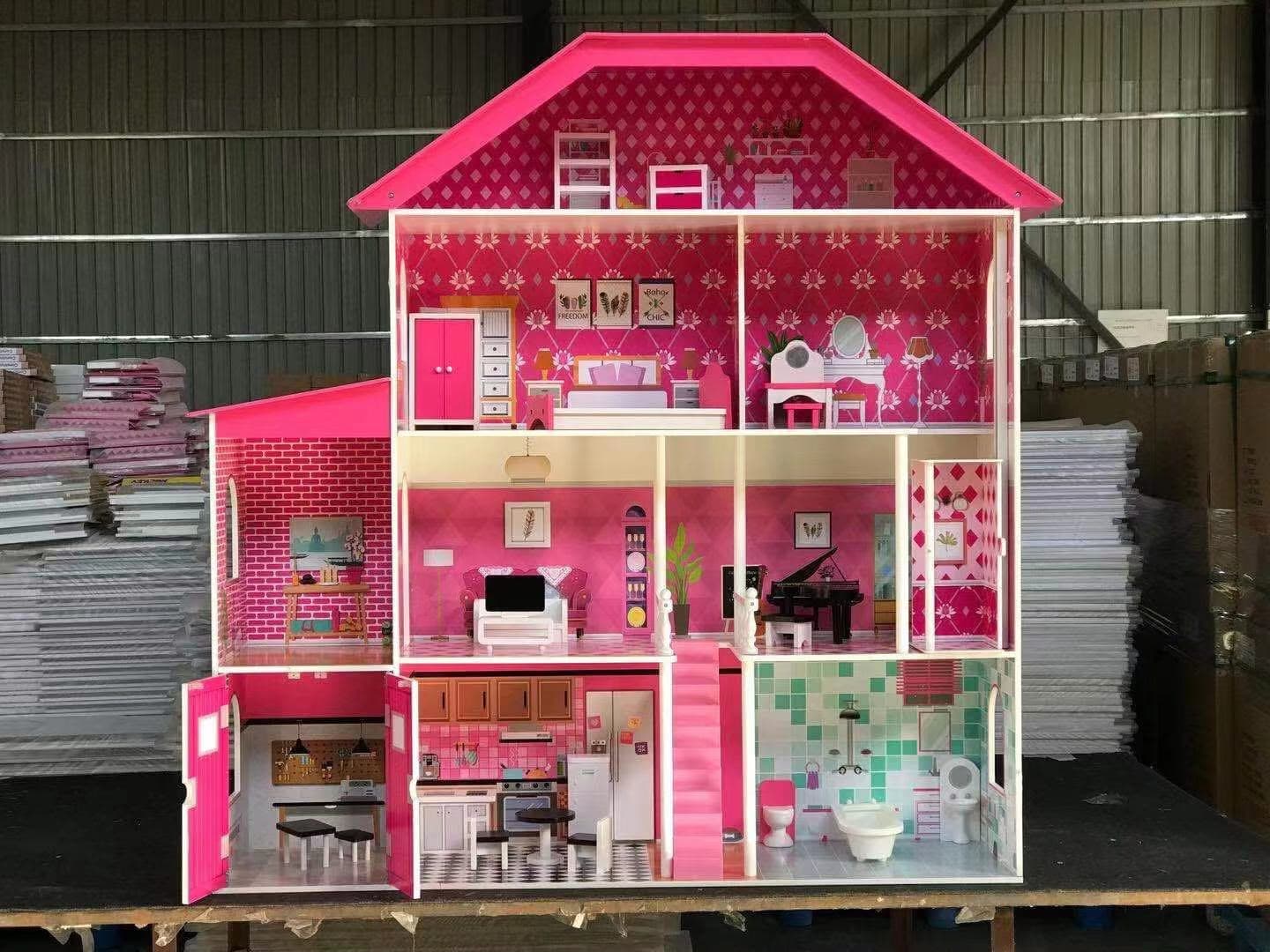 HappyHours TX1274 Doll House Creative Pretend Play Home Set