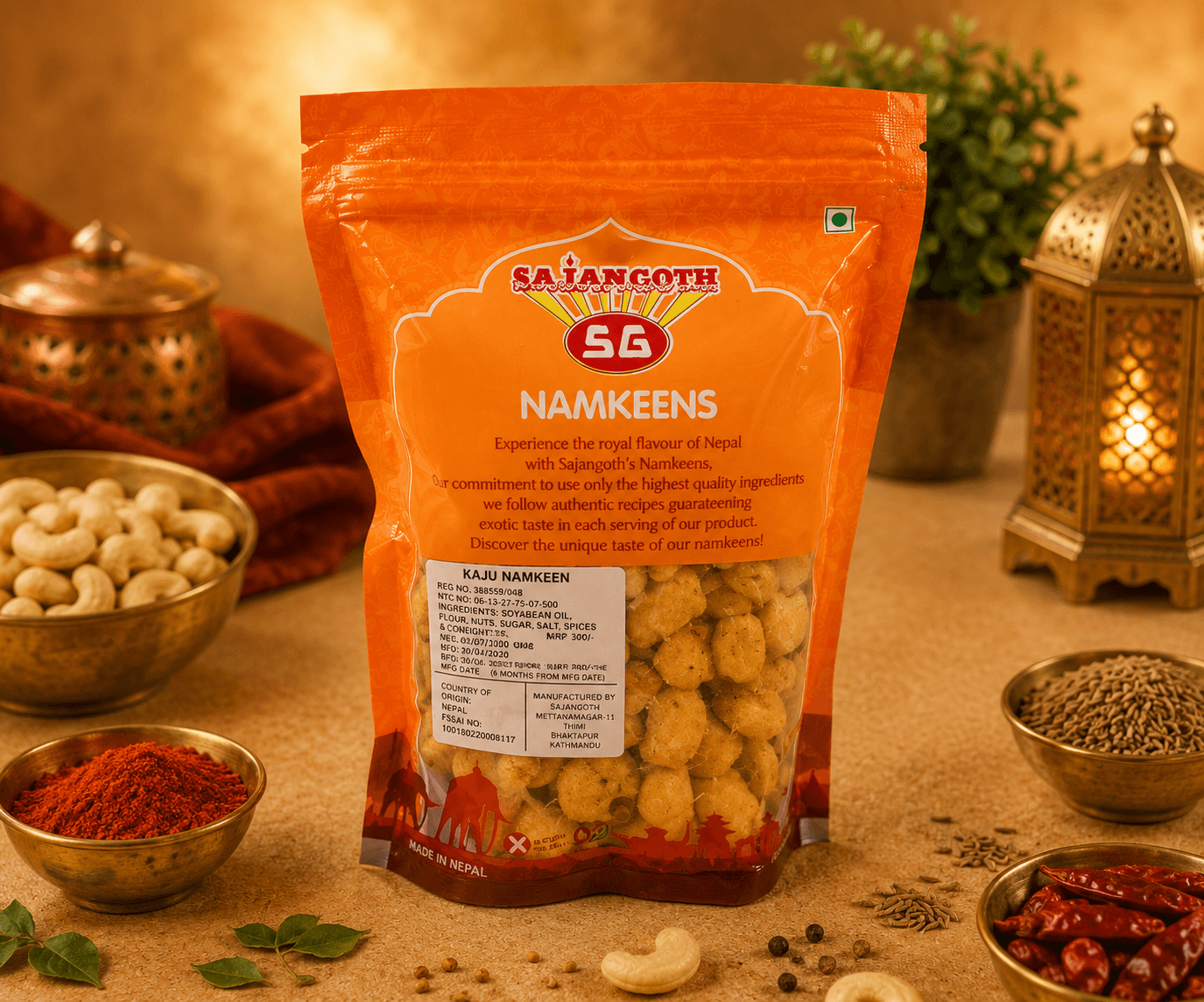 Sajan Goth Sajan Goth Kaju Namkeen 400g daily essentials & lifestyle — thumbnail 3 of 3