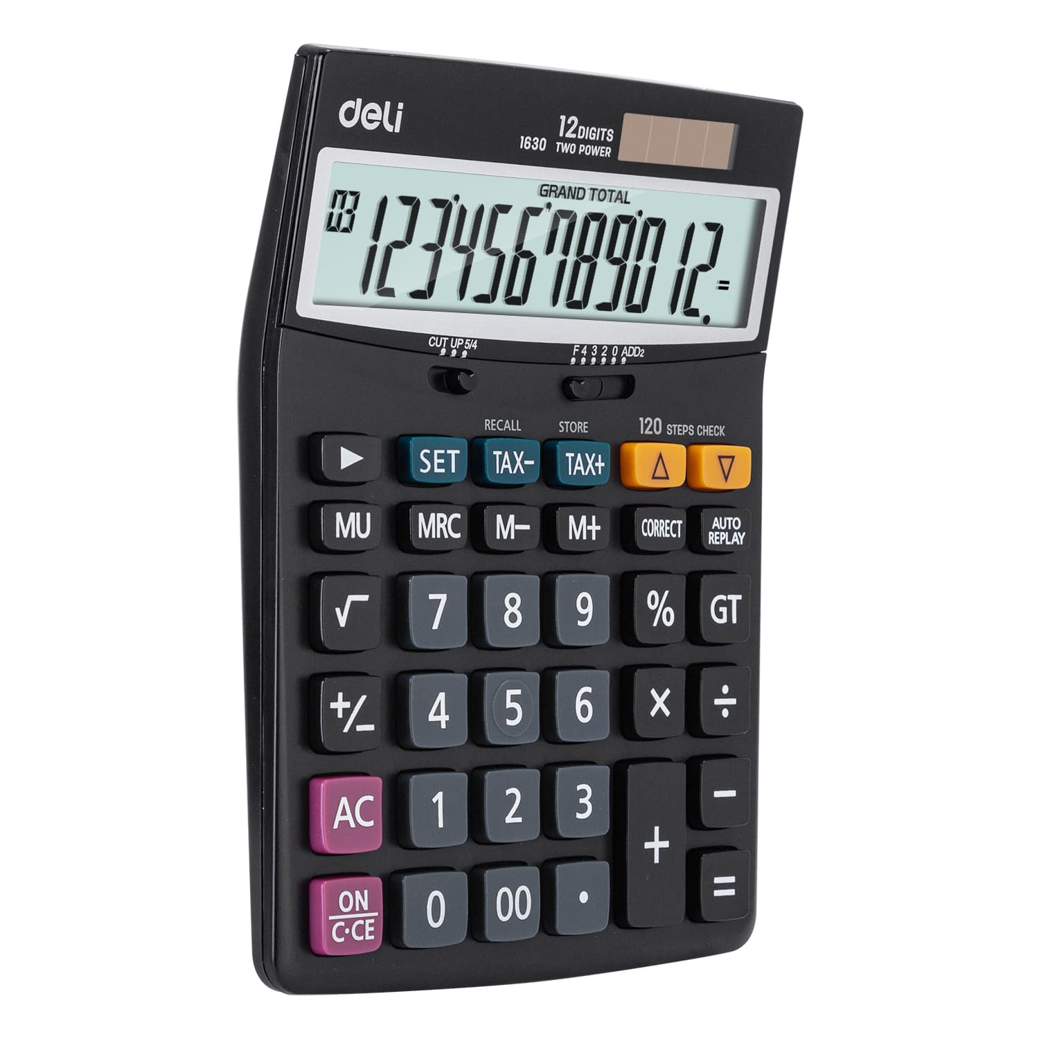 Deli Deli E1630 Desktop Calculator – 12 Digit Large Display Office Calculator stationary, toys & sports — thumbnail 5 of 5