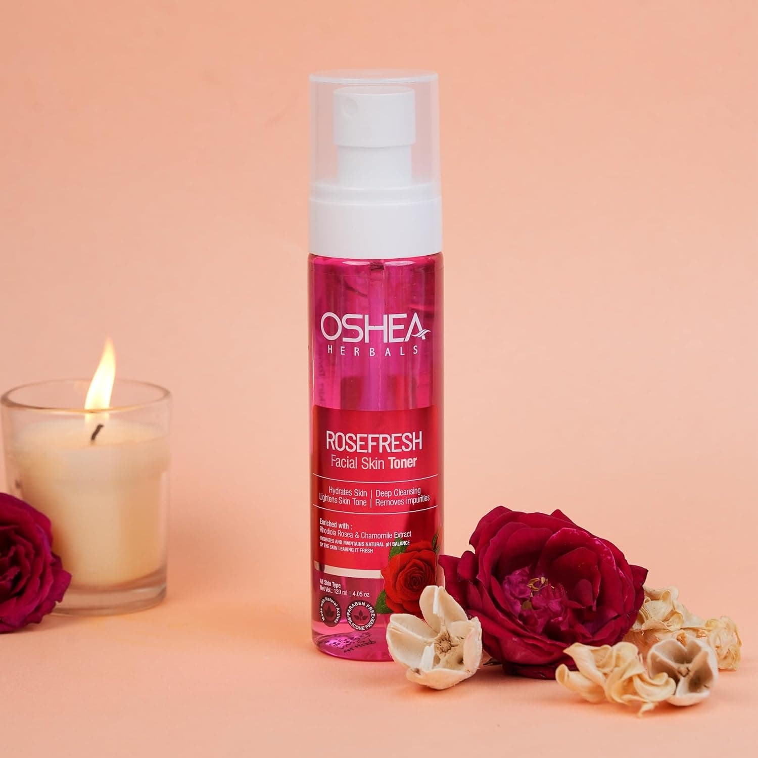 No Brand Oshea Herbals Rosefresh Toner 120ml | Refreshing Rose Face Toner for Hydrated & Glowing Skin daily essentials &… — thumbnail 2 of 9