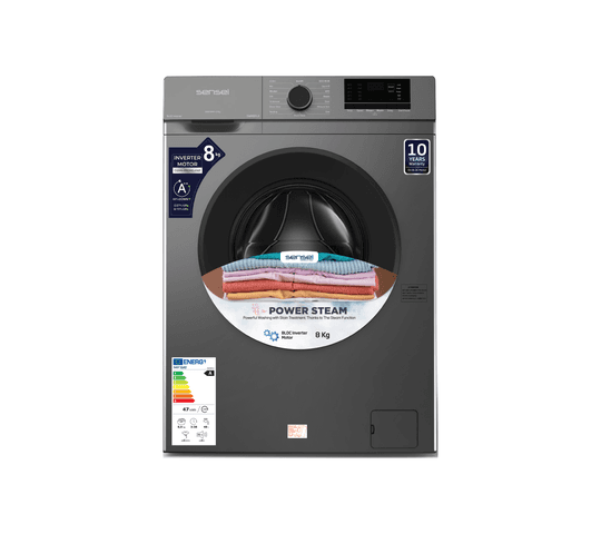 Sensei - 8 Kg Front Load Washing Machine - SWM8FL3