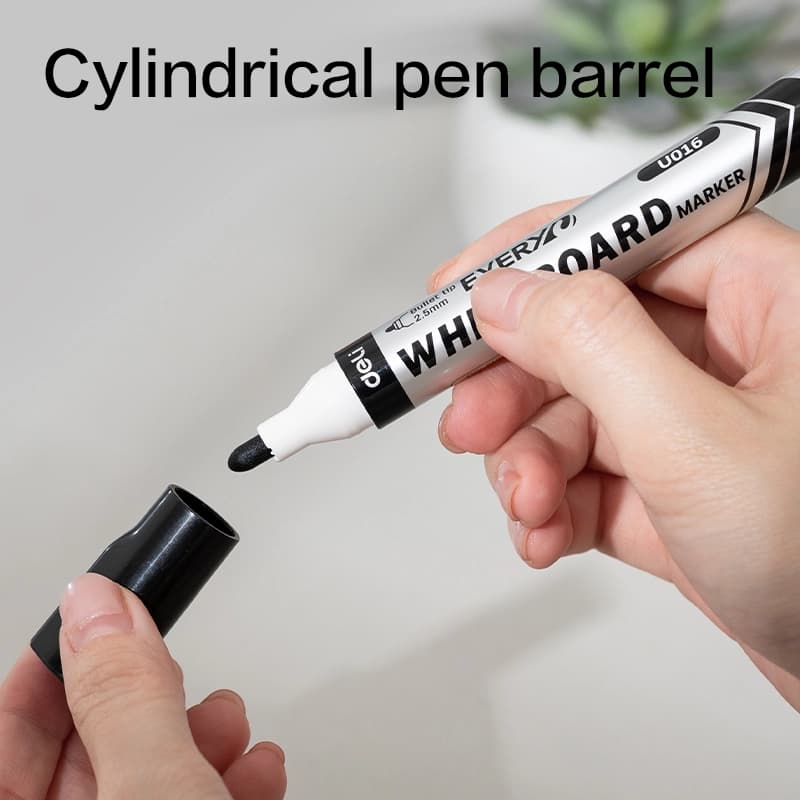 Deli EU016-BL Whiteboard Marker | Blue Bullet Tip Dry Erase Marker for Office, School & Classroom per pcs