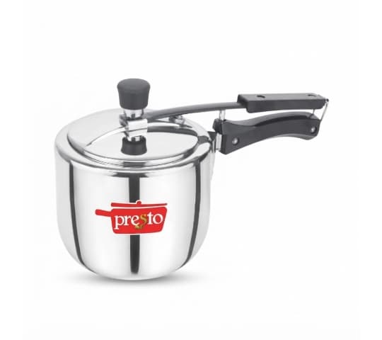 Presto Triply Stainless Steel Contura Inner Lid Pressure Cooker 3 Litre | Induction & Gas Compatible