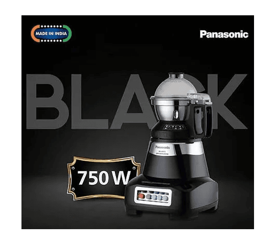 Panasonic - Panasonic 750W Mixer Grinder 3 Steel jars (Black) Value Series MX-GE3750 - Big Digital