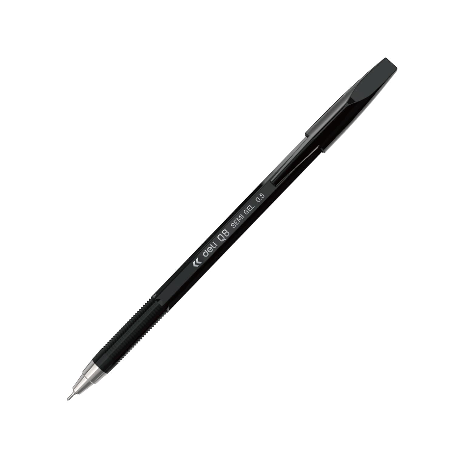 Deli Deli-EQ8-BK Semi Gel Pen | Smooth Black Ink Writing Pen stationary, toys & sports — thumbnail 3 of 4