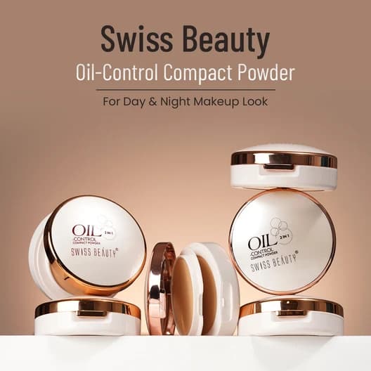 Swiss Beauty Swiss Beauty Oil Control Compact Powder | Matte Finish Face Powder daily essentials & lifestyle — thumbnail 5 of 7