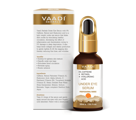 Vaadi Organics Vaadi Organics - Under Eye Serum With 5% Caffeine & Retinol & Hyaluronic Acid (30 ml) - VH0694 daily… — thumbnail 2 of 2