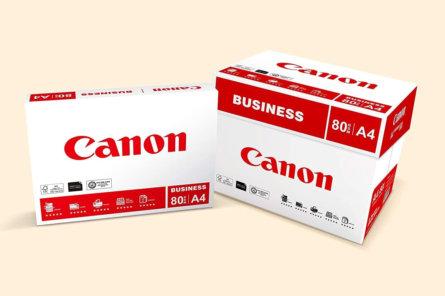 Canon A4 Copy Paper 80 GSM Box of 5 Reams | Premium Multipurpose Printing Paper