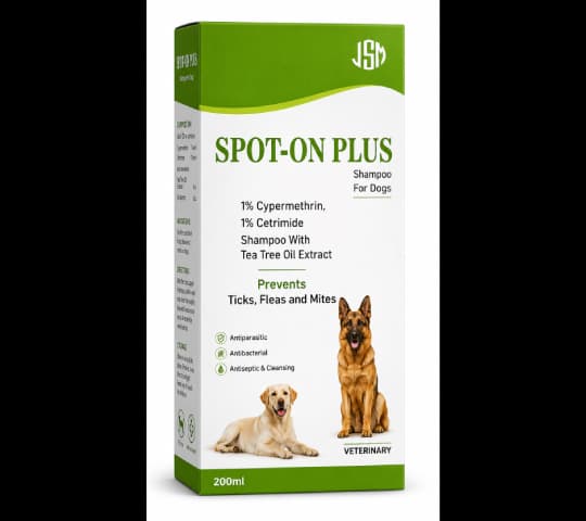 Spot On Anti-Tick Shampoo 200ml for Pets