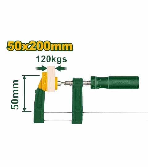 Jadever JDCP2152 F Clamp with Plastic Handle Heavy Duty Woodworking Clamp