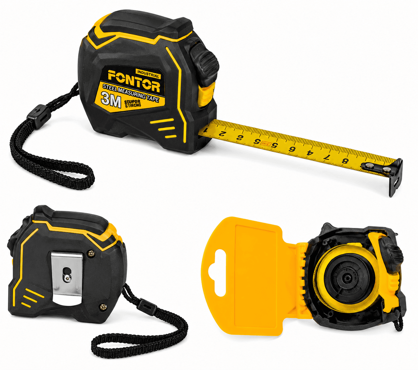 Fontor Fontor Measuring Tape 3M x 19MM 180728 – Durable Retractable Steel Tape Measure hardware & machinery — thumbnail 2 of 2