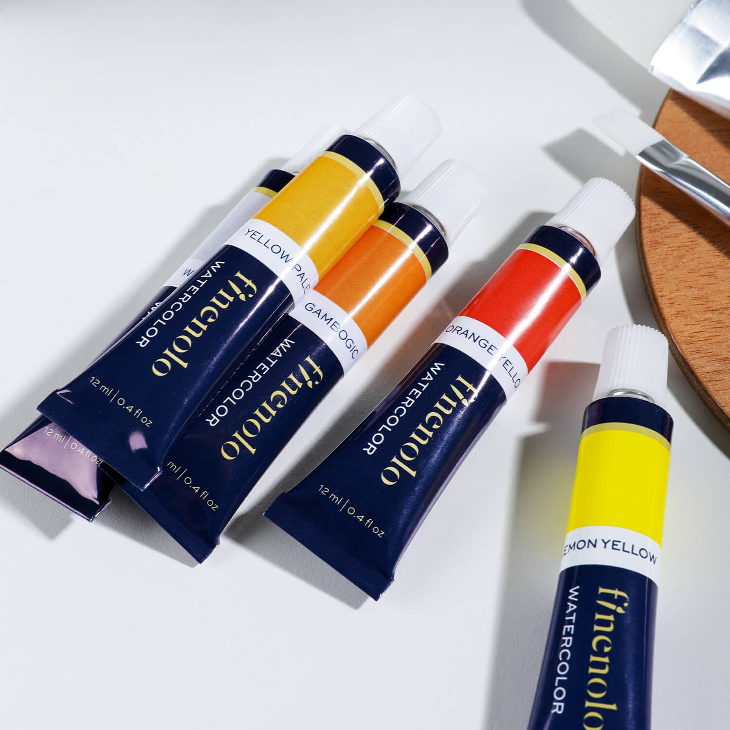 Deli Deli EC19-12 Finenolo Water Colour Paint Set 12 Colors 12ml Tubes for Students & Artists stationary, toys & sports — thumbnail 4 of 6