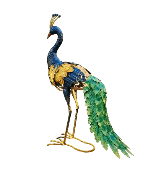Senwell Senwell Metal Peacock Garden Decor with LED Solar Light Outdoor Statue W-G220136 home decor — thumbnail 2 of 2
