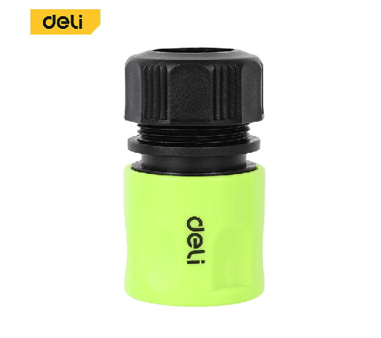 Deli Tools 1/2 Inch Plastic Hose Connector EDL8793 Garden Water Pipe Quick Connect Fitting