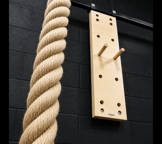 Climbing Peg Board 4FT Brown – Wooden Wall Climbing Board for Kids & Adults