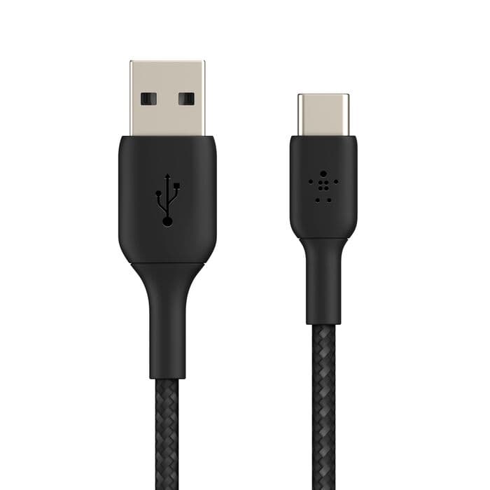 Belkin Belkin BoostCharge Braided USB-C to USB-A Cable 1M | Black (CAB002bt1MBK) electronics — thumbnail 6 of 8
