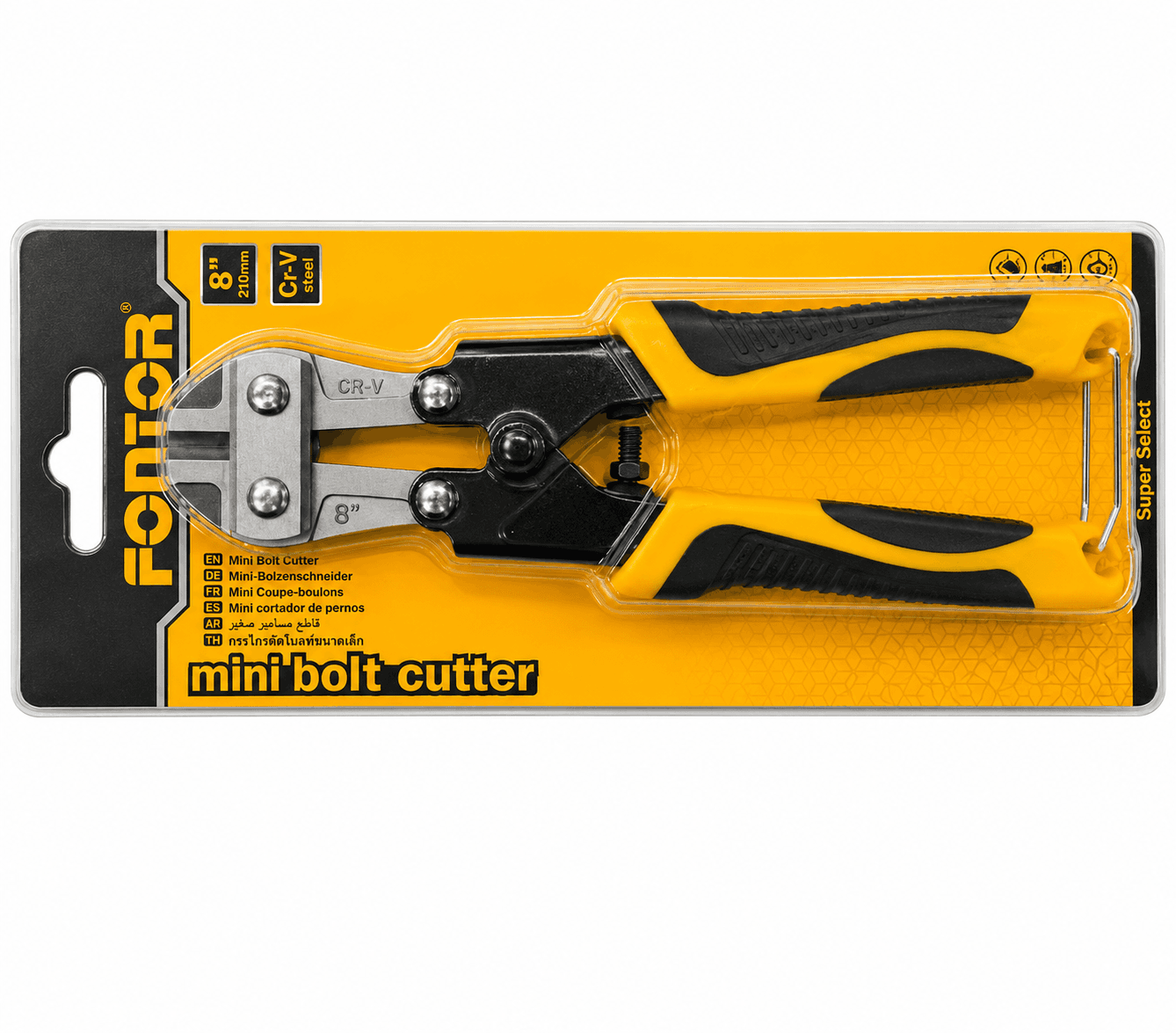 Fontor Bolt Cutter 8-Inch 180677 Heavy Duty Steel Wire & Chain Cutter