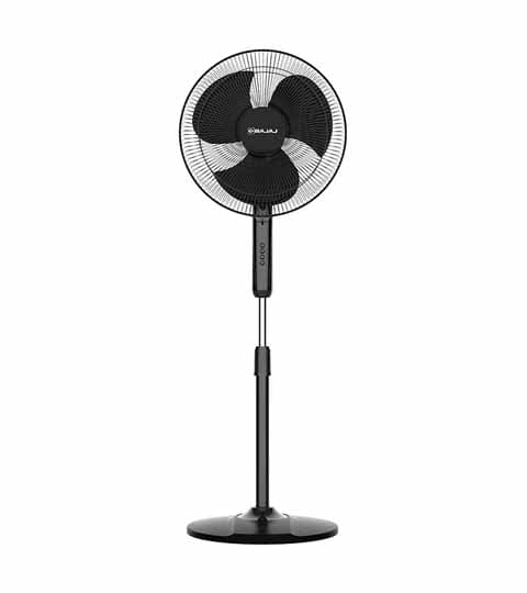 Bajaj Neo Spectrum 400mm Pedestal Fan 16" High Speed All Black – Model 252060