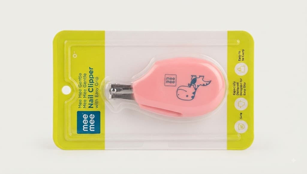 Mee Mee Gentle Baby Nail Clipper with Easy Grip, Pink