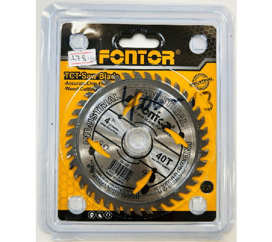 Fontor 4 Inch Wood Saw Blade Disc 182180 – Precision Cutting Blade for Woodworking & Power Tools