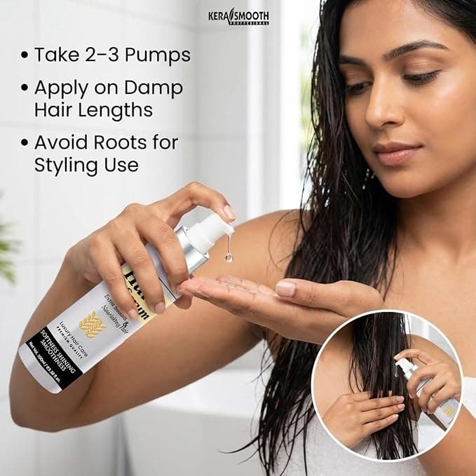 No Brand KS Keratin Smooth Hair Serum 100ml – Frizz Control, Shine & Heat Protection daily essentials & lifestyle — thumbnail 7 of 9