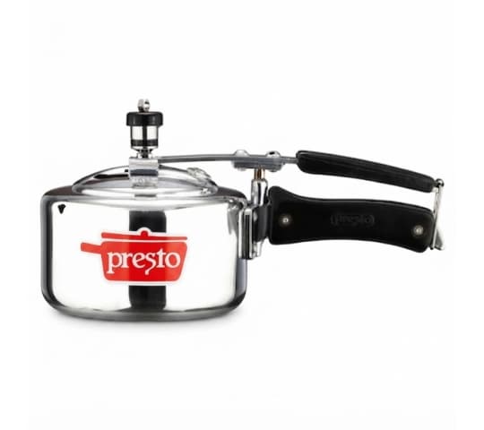 Presto Pressure Cooker Aluminium Classic Inner Lid 1.5 Litre | ISI Certified Cooker for Small Family