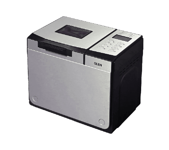 GLEN Bread Maker & Atta Kneader 550W Fully Automatic with 12 Pre-Set Functions & Electronic Control Panel – Silver 3034