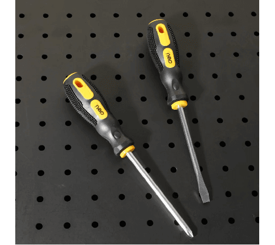 Deli Tools Deli Tools Screwdriver Sets EDL260002B – 2 Piece Magnetic Flat & Phillips Screwdriver Set hardware & machinery — thumbnail 3 of 4
