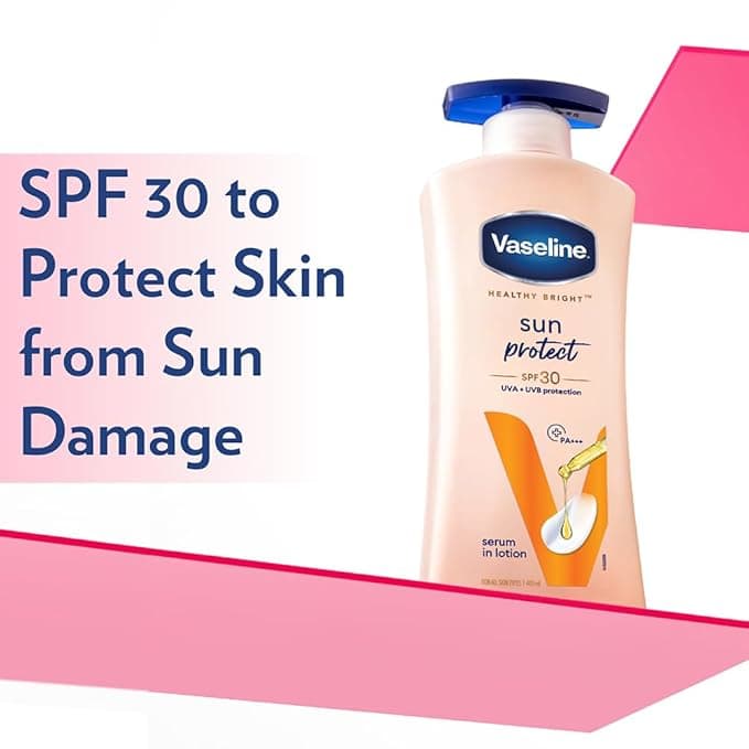 No Brand Vaseline Sun Protect SPF 30 Lotion 400ml – UVA/UVB Protection Moisturizing Sunscreen daily essentials & lifestyle — thumbnail 5 of 5