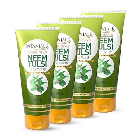 Patanjali Saundarya Neem Tulsi Face Wash for Clear & Fresh Skin