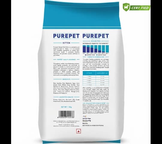 Purepet Ocean Fish Adult Dry Cat Food 3kg daily essentials & lifestyle — thumbnail 2 of 2