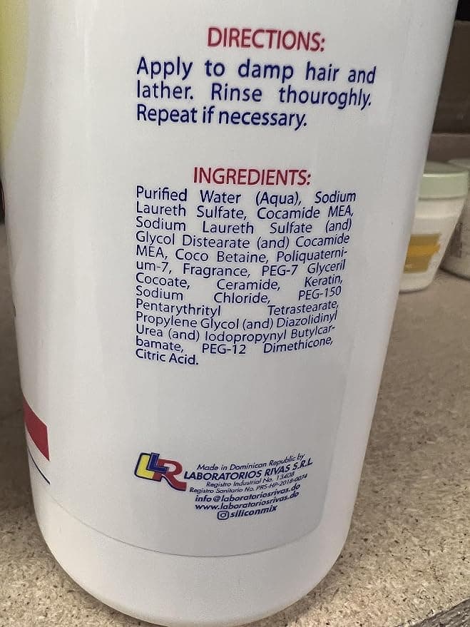 No Brand Silcon Damage Repair Shampoo 480ml | Repair & Restore Damaged Hair daily essentials & lifestyle — thumbnail 2 of 2