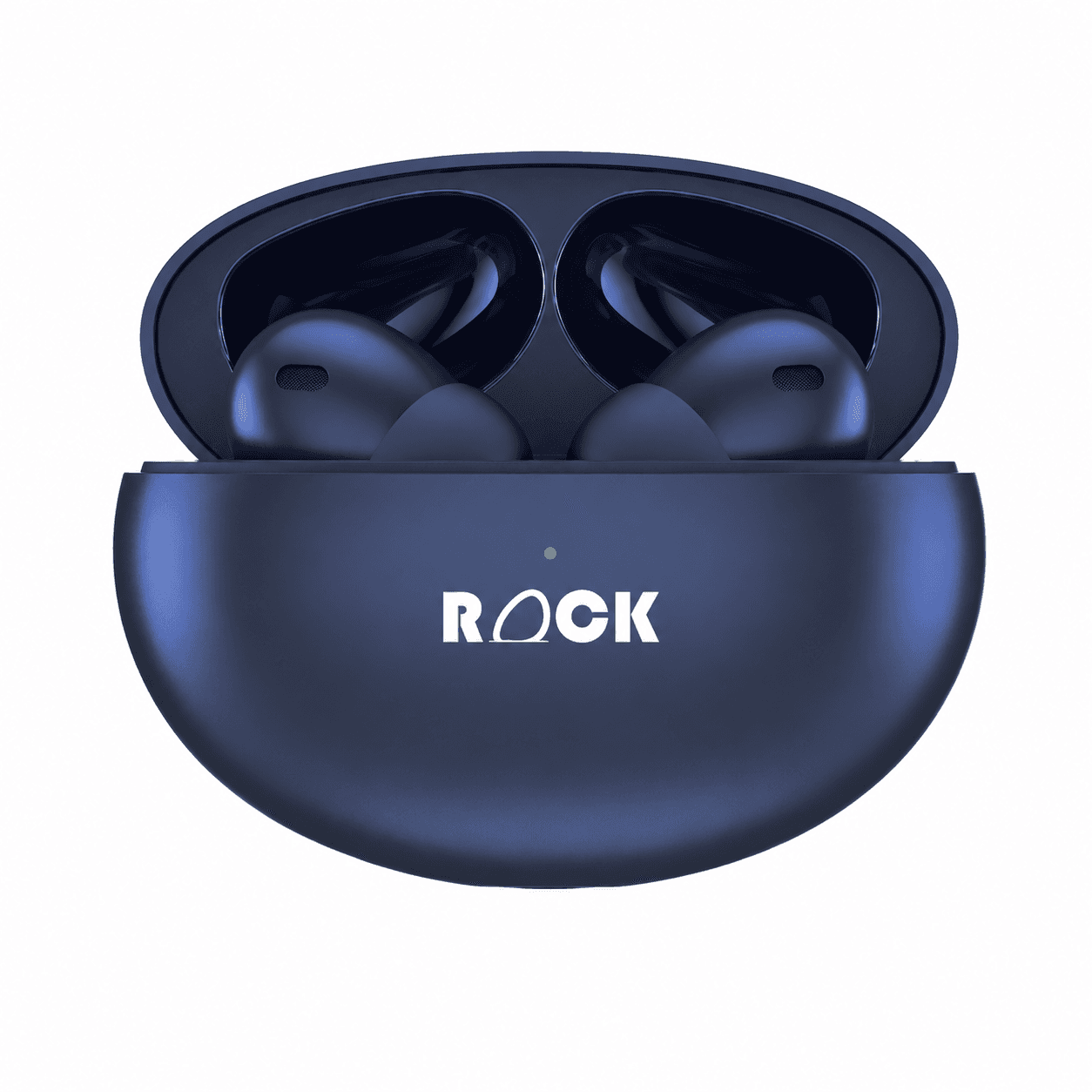 Rock Wave Blue TWS ANC Earbuds Bluetooth 5.3 Wireless In-Ear Earbuds with 35dB Active Noise Cancellation, 35H Playtime, Game Mode, Transparency Mode & Fast Charging (Wave Blue)