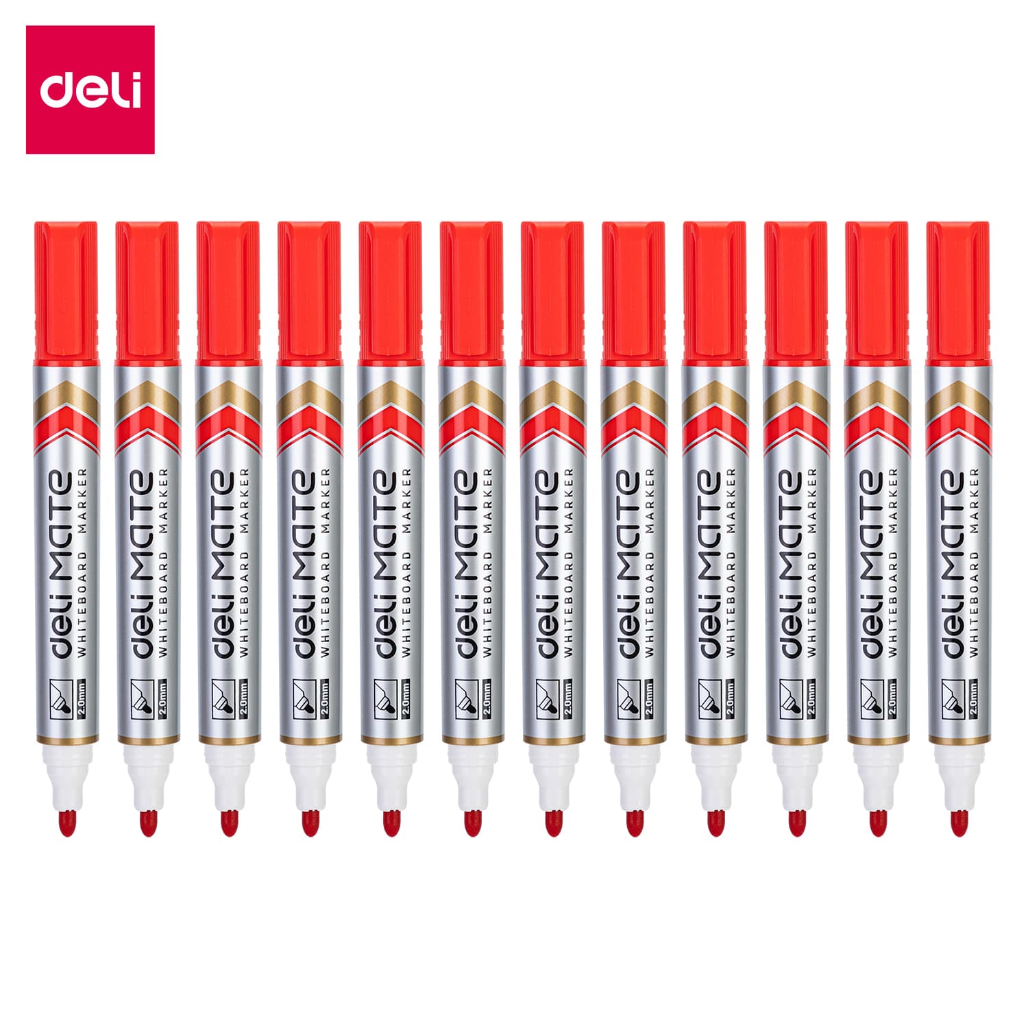 Deli Deli EU00340 Whiteboard Marker 2.0mm Bullet Tip | Smooth Dry Erase Marker for Office, School & Classroom (Per Pcs)… — thumbnail 2 of 4