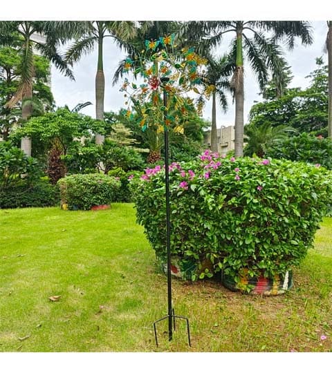 Senwell Senwell Butterfly Spinner Windmill with LED Solar Light Outdoor Garden Decoration #107 home decor — thumbnail 2 of 2