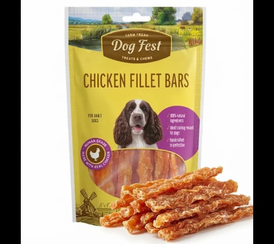Dog Fest Chicken Fillet Bar Premium Dog Treat